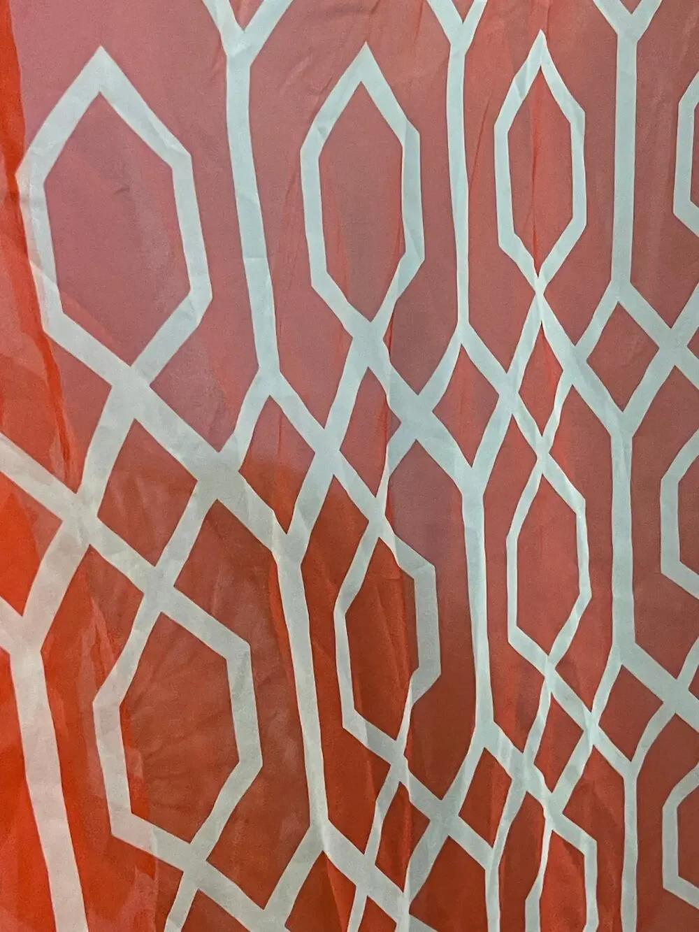 Decorative Quatrefoil Embroidered Sheer Curtain Set with 2 Panels